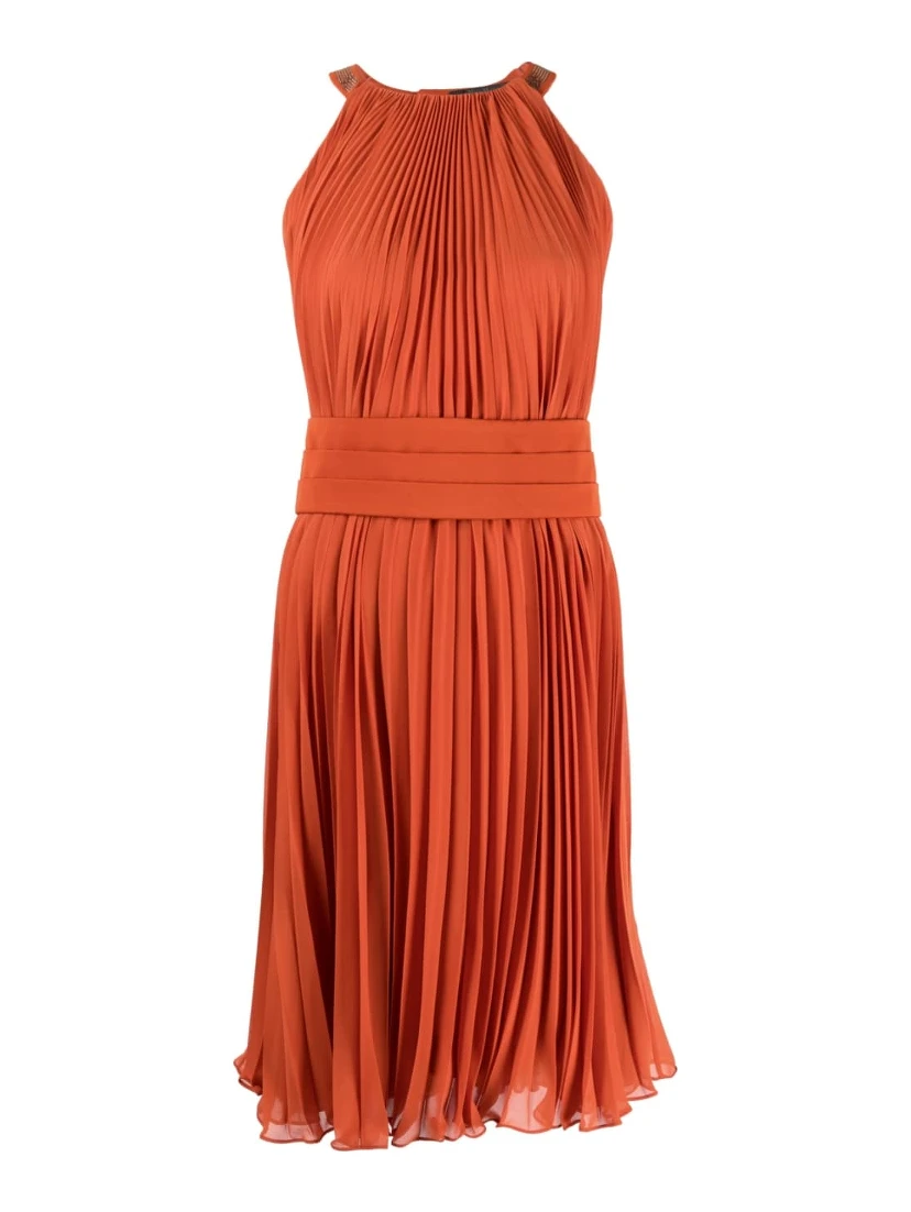Pianoforte Pleated Midi Dress