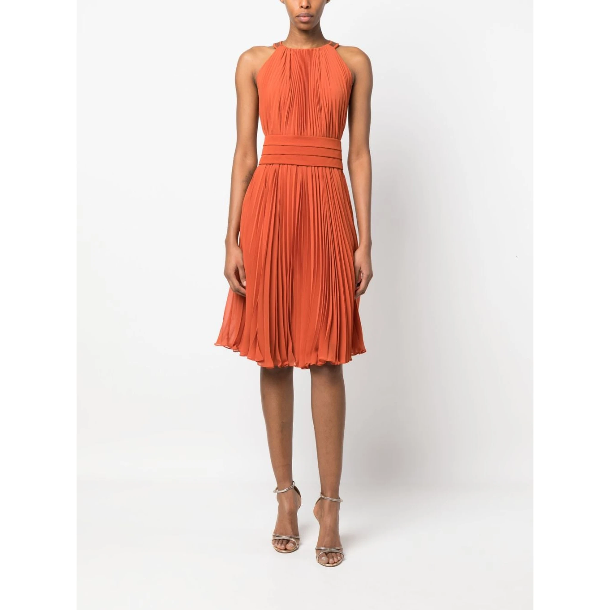 Pianoforte Pleated Midi Dress