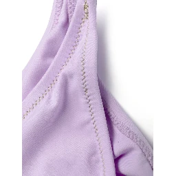 Guia Scrunch Detailed Triangle Bikini Set In Purple