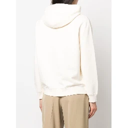 embroidered-logo cotton hoodie