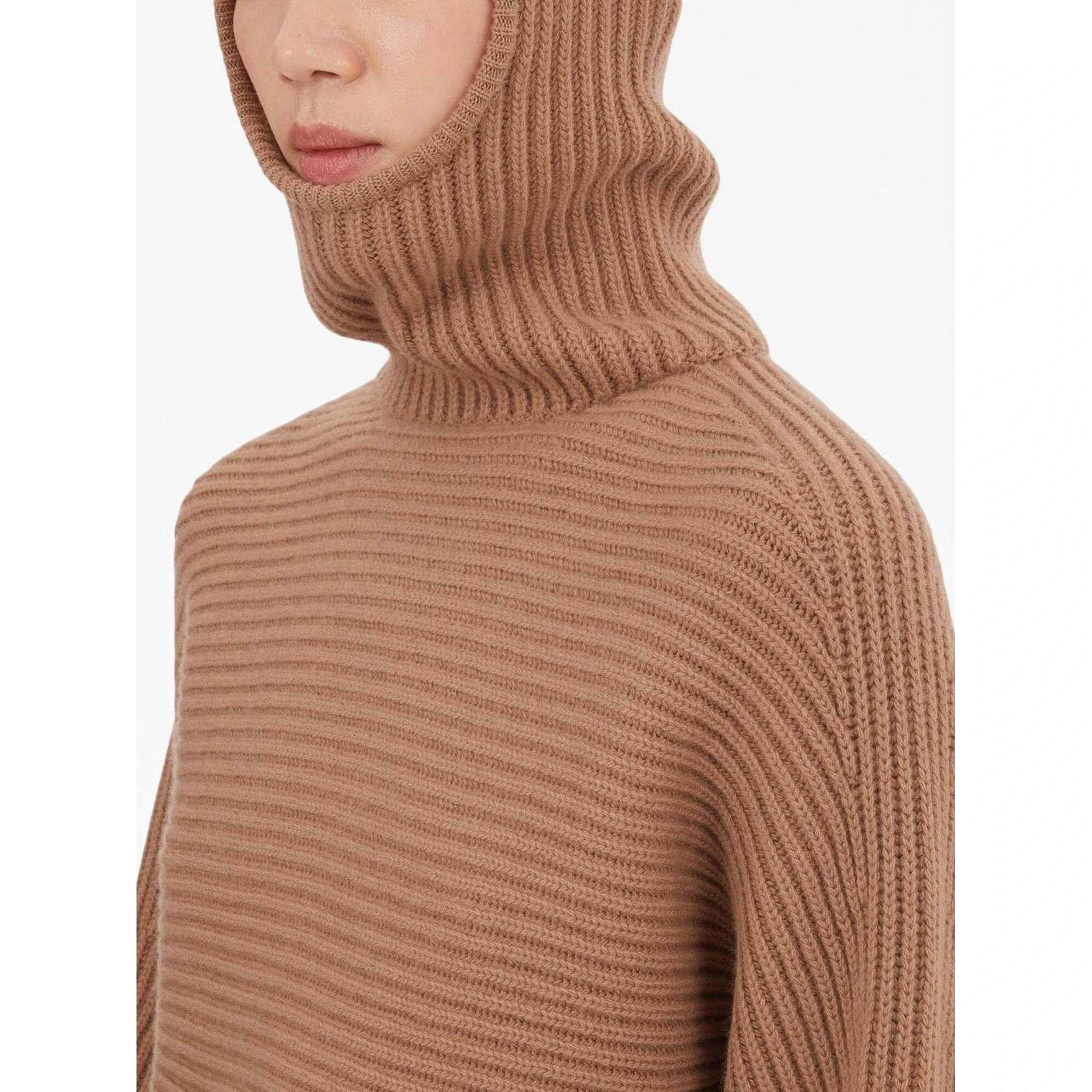 colour-block ribbed jumper