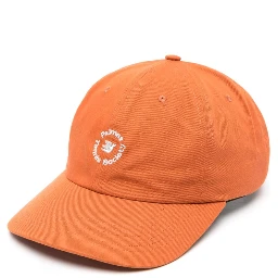Circle logo-embroidered cap