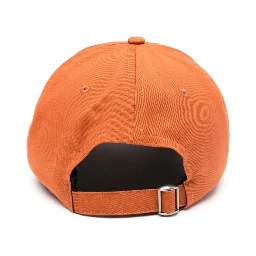 Circle logo-embroidered cap