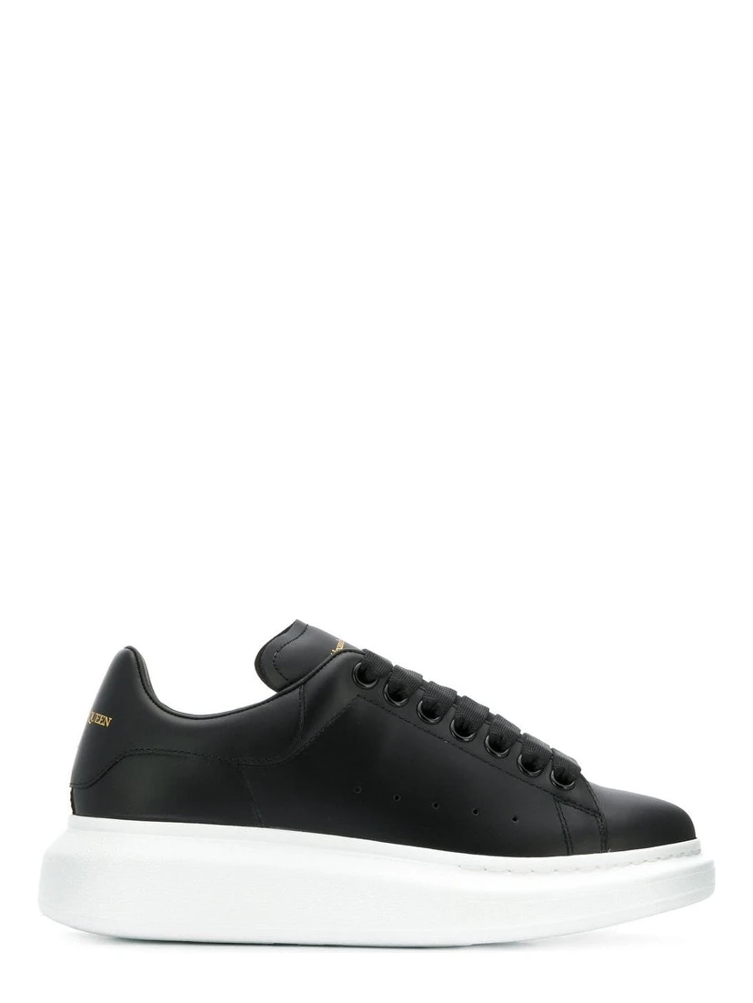 Black Oversize Leather Sneaker