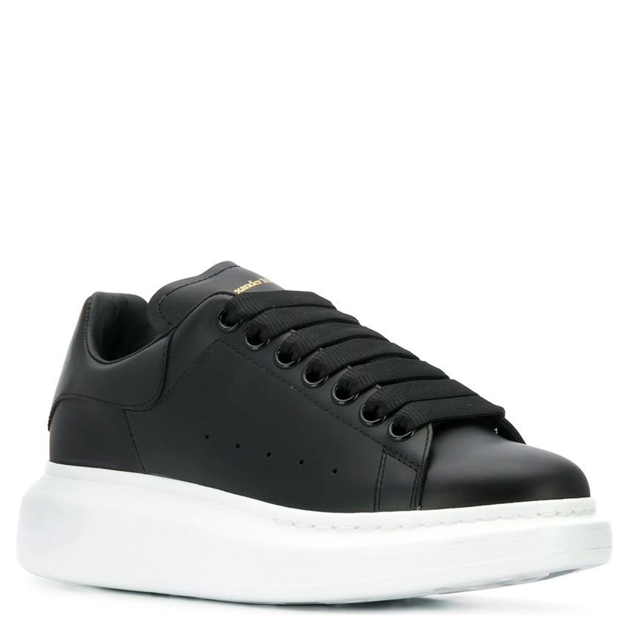 Black Oversize Leather Sneaker