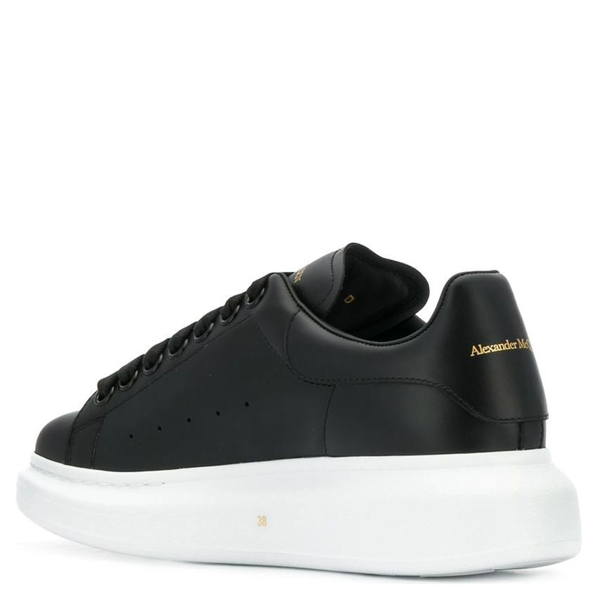 Black Oversize Leather Sneaker