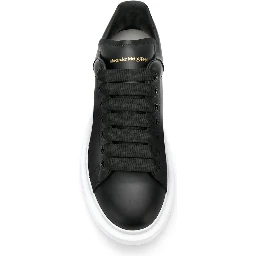 Black Oversize Leather Sneaker
