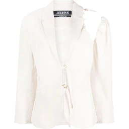 La Veste Galliga Blazer Jacket In Off-White