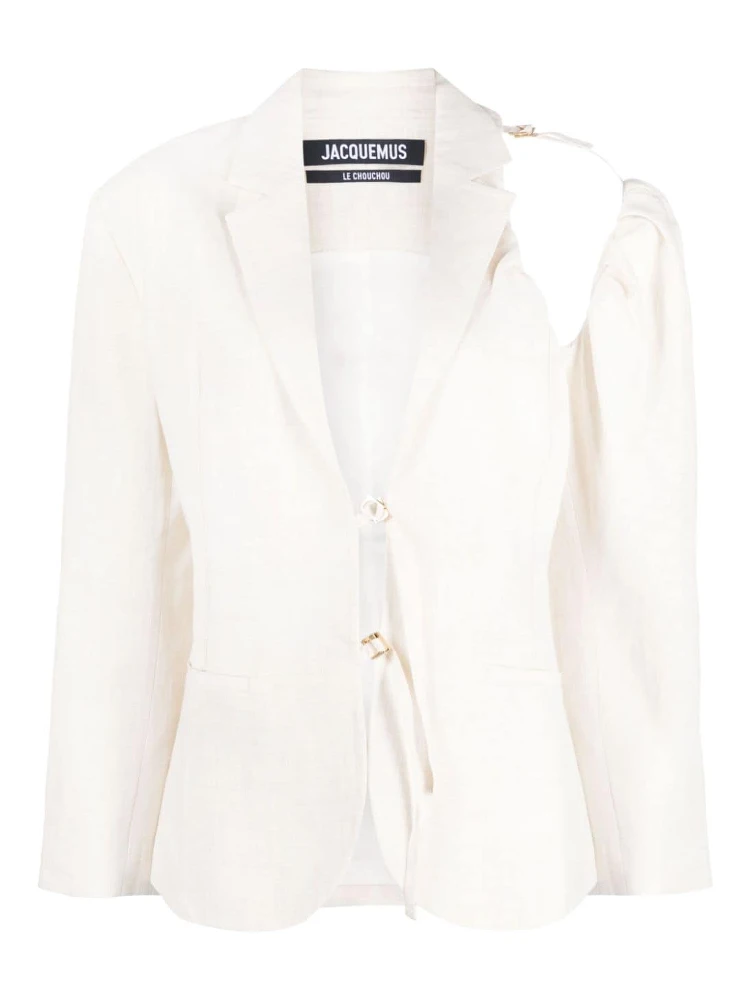 La Veste Galliga Blazer Jacket In Off-White