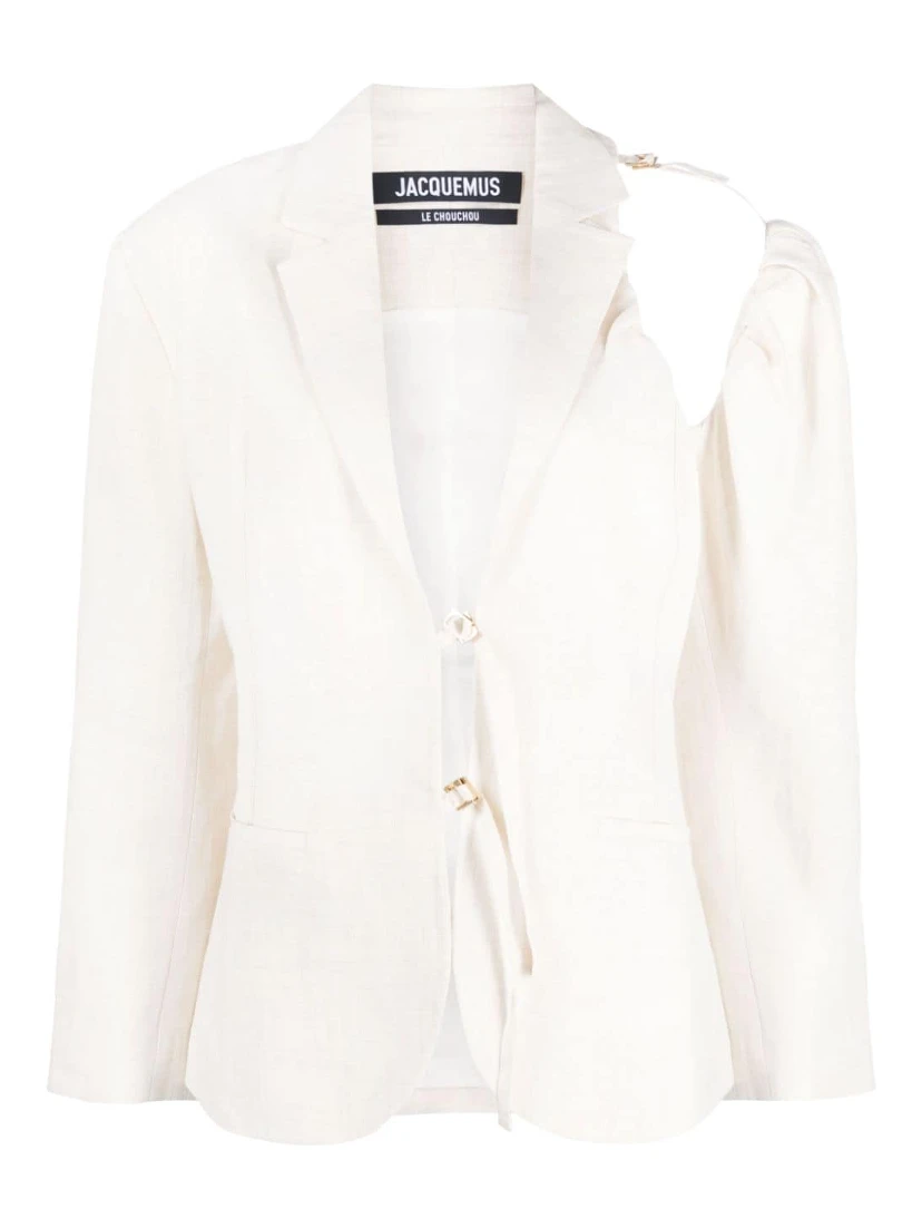 La Veste Galliga Blazer Jacket In Off-White