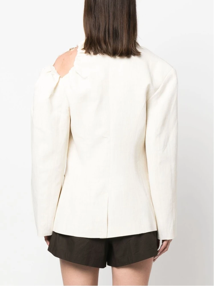 La Veste Galliga Blazer Jacket In Off-White alternative