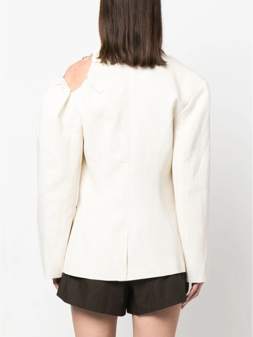 La Veste Galliga Blazer Jacket In Off-White