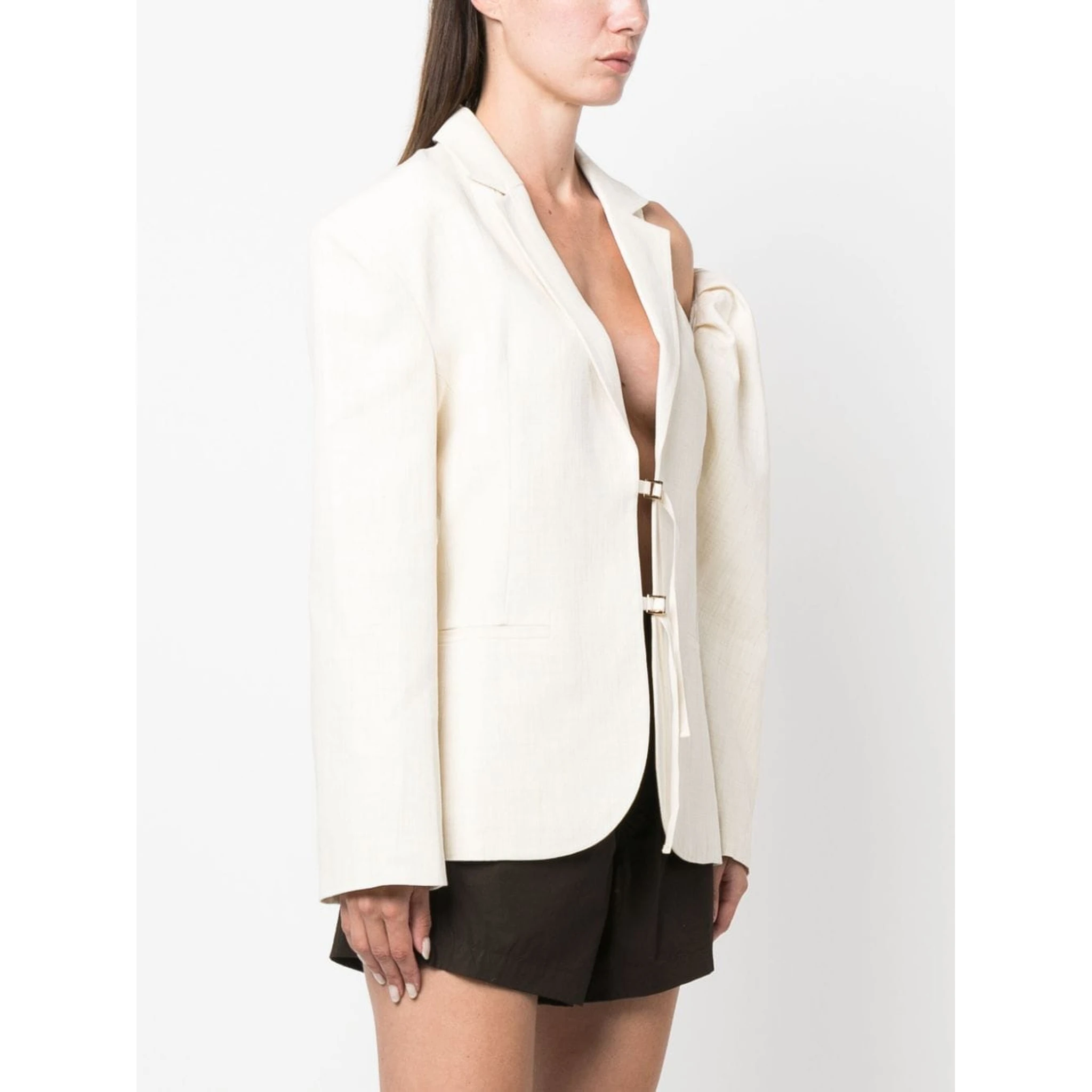 La Veste Galliga Blazer Jacket In Off-White