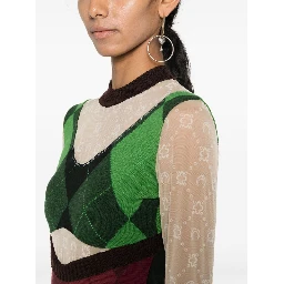 MARINE SERRE Dresses Green