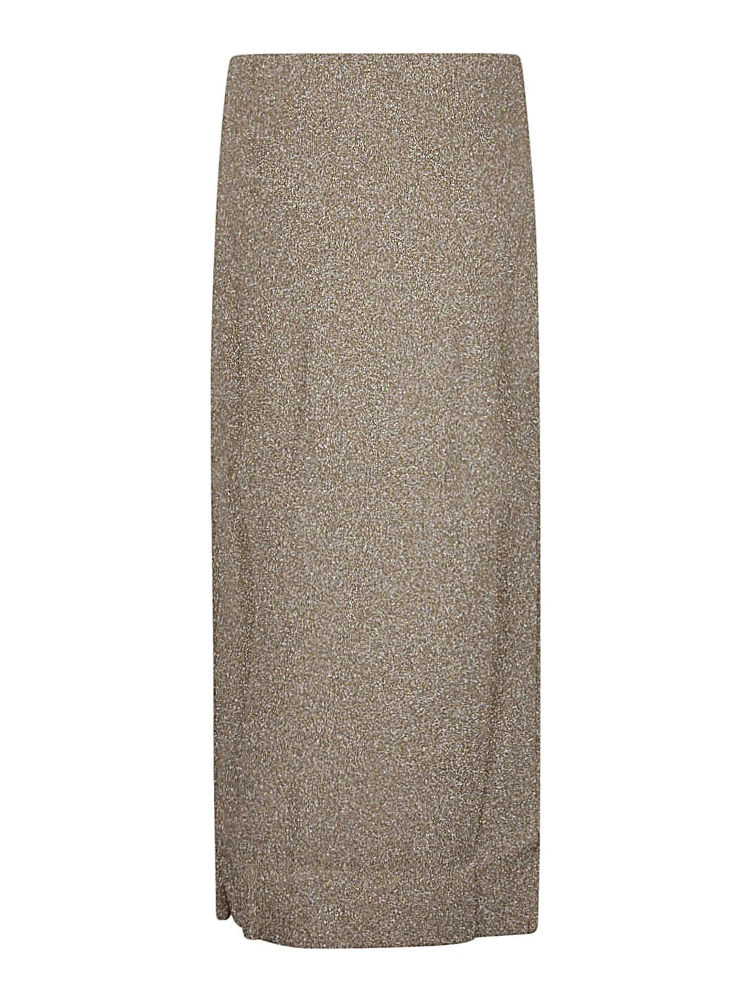 Golden Viscose Midi Skirt alternative