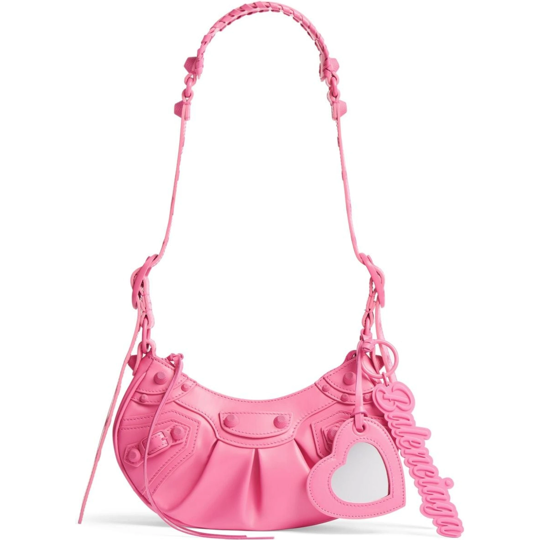 Fuchsia Pink Le Cagole Shoulder Bag