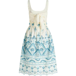 broderie anglaise flared dre