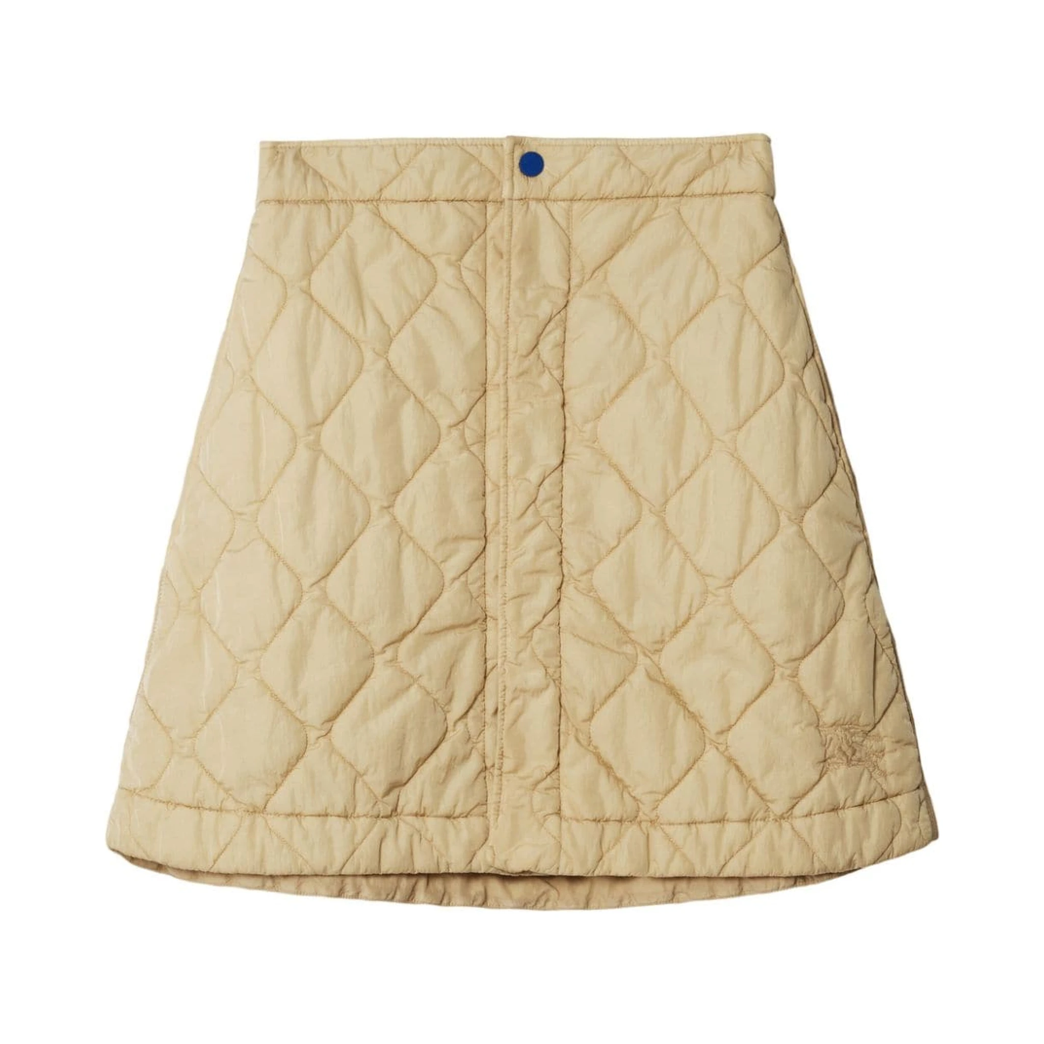 diamond-quilted miniskirt