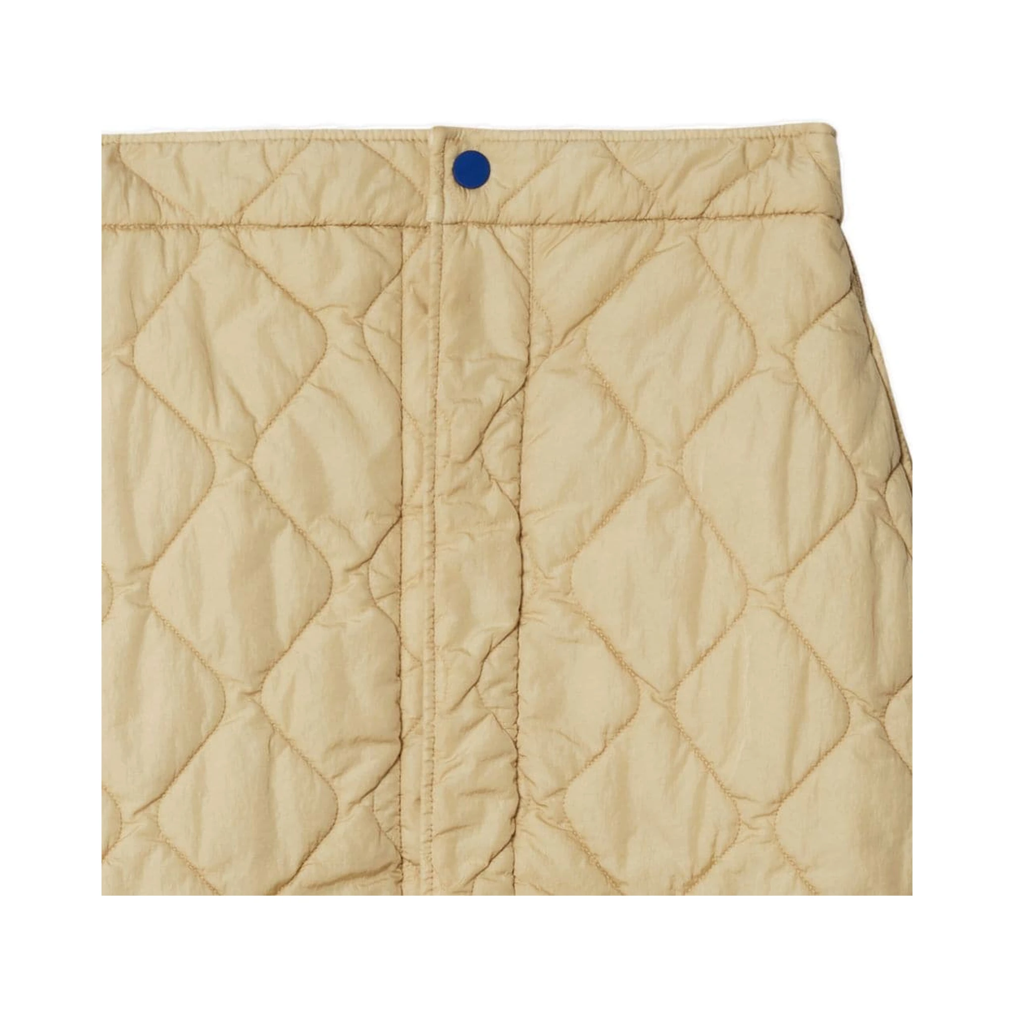 diamond-quilted miniskirt