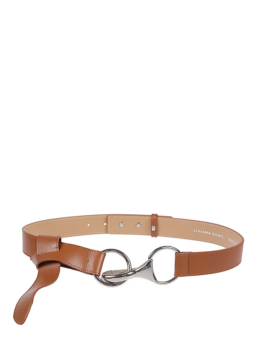 Carabiner Knot Belt In Brown