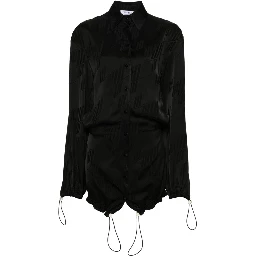 Jacquard Logo Mini Dress In Black