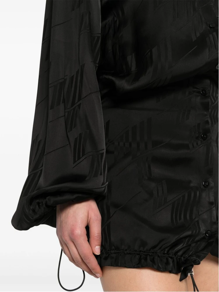 Jacquard Logo Mini Dress In Black alternative