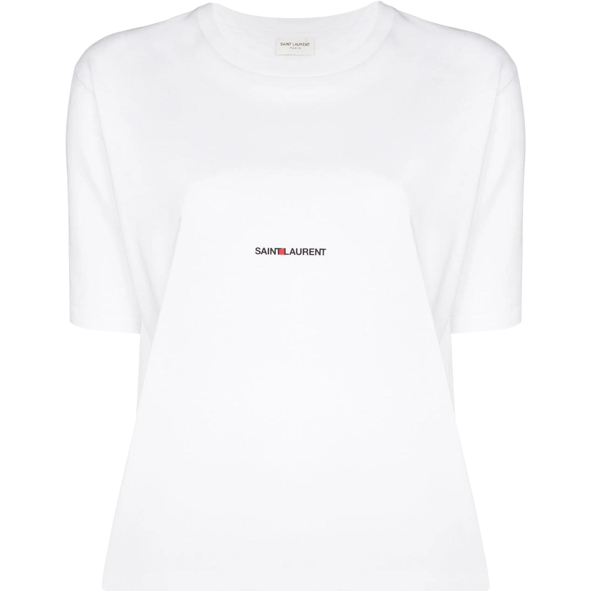 Cotton T-shirt With Frontal Iconic Print In White