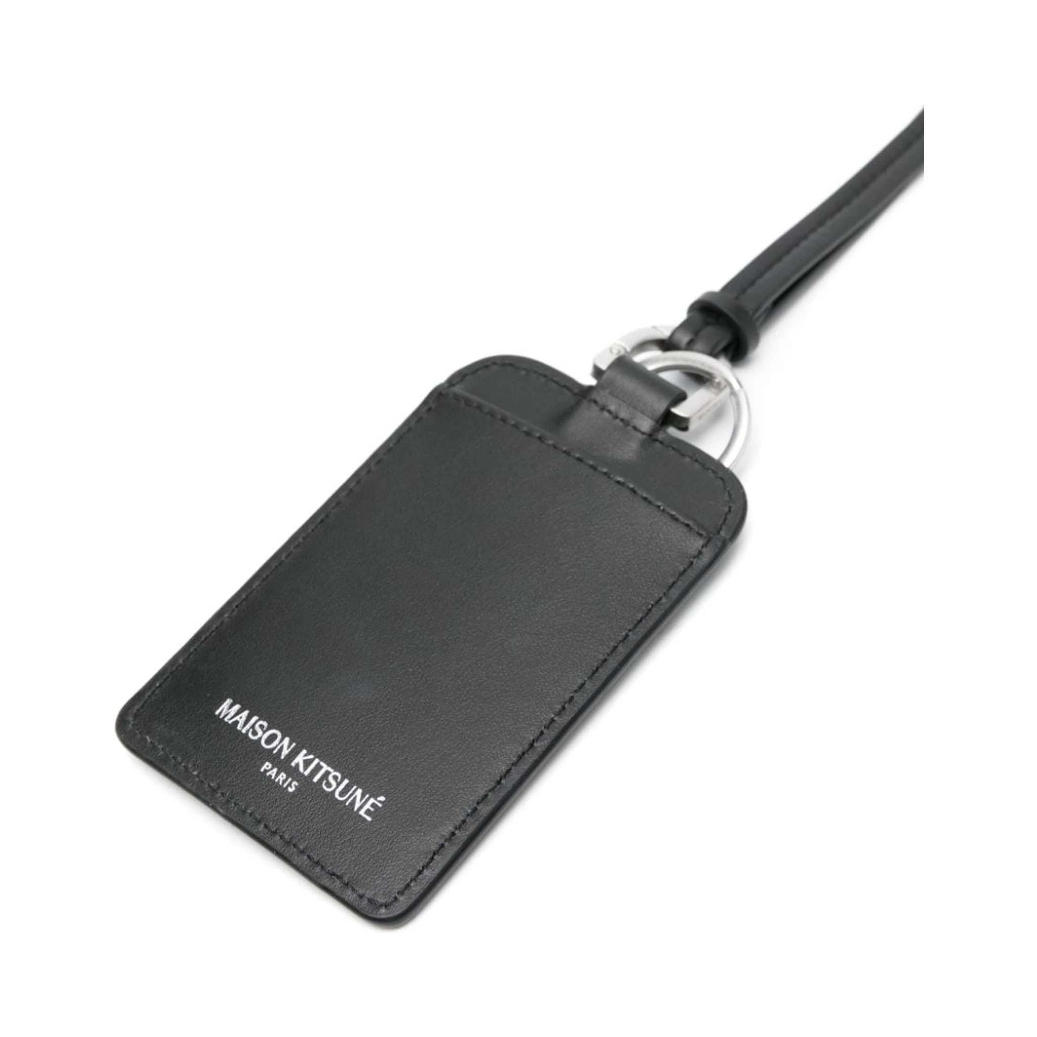 four-stitch leather keyring