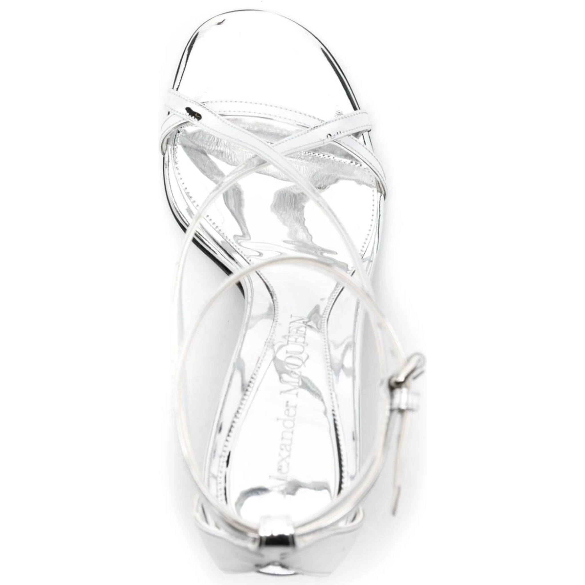 Twisted Armadillo 95mm patent sandal