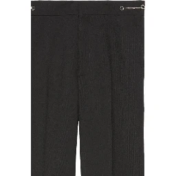 Embroidered Trousers With Belt Loops And Pockets In Animal Print