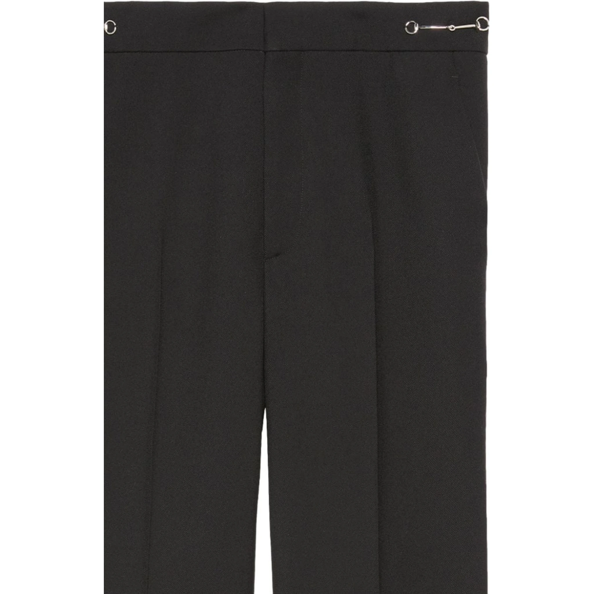 Embroidered Trousers With Belt Loops And Pockets In Animal Print