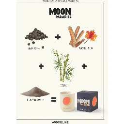 Travel From Home Moon Paradise Candle In Creme