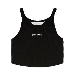 Black Cotton Tank Top