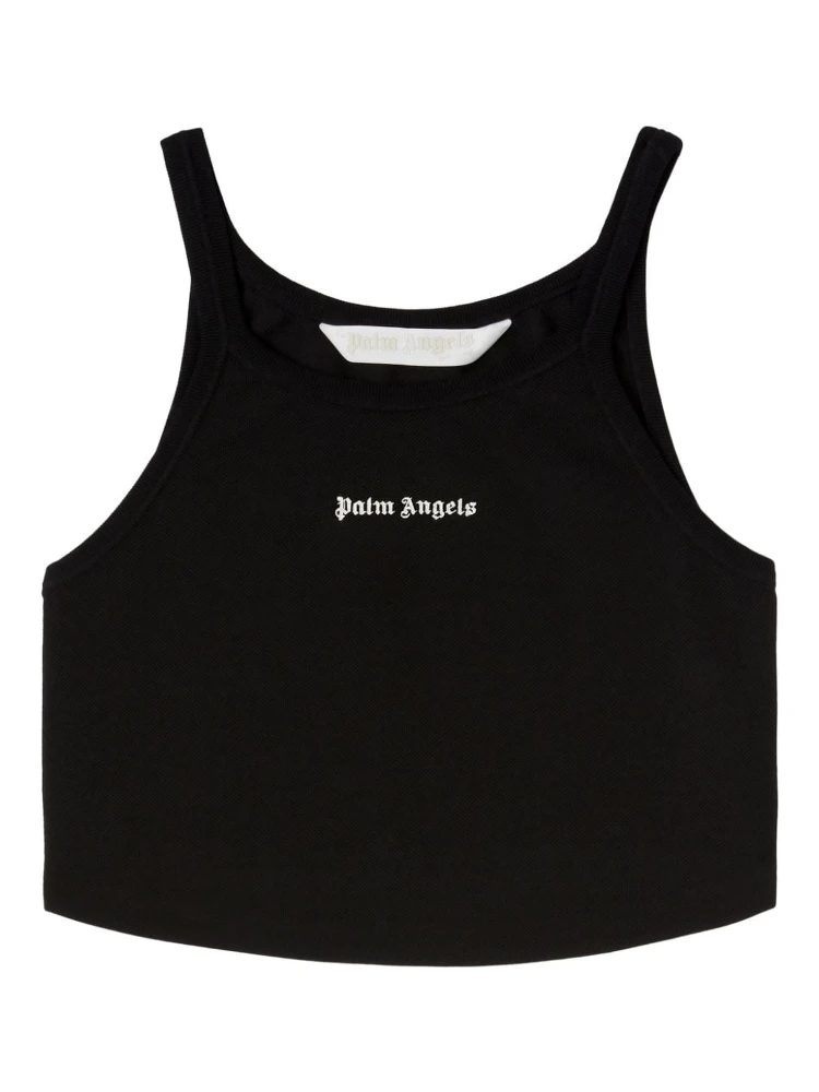 Black Cotton Tank Top