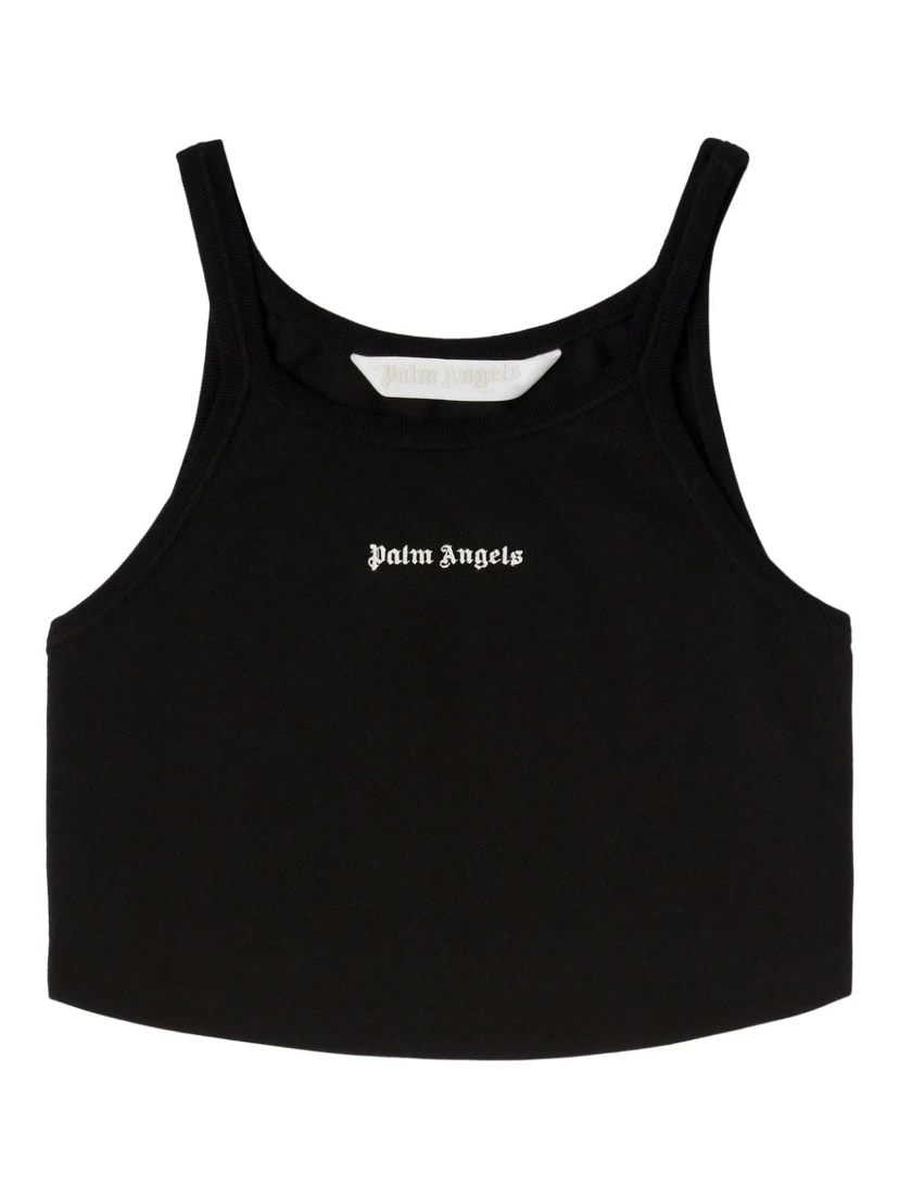 Black Cotton Tank Top