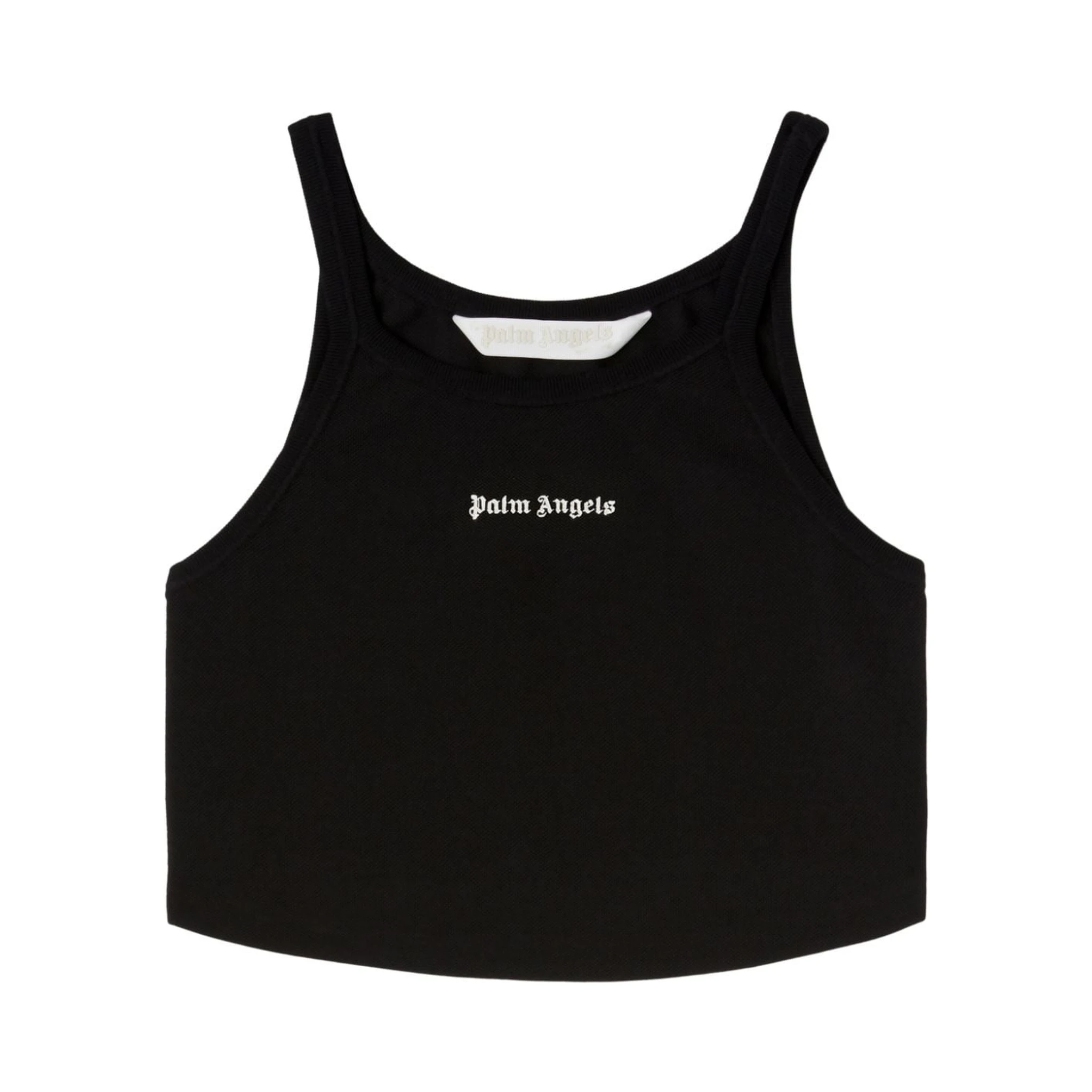 Black Cotton Tank Top
