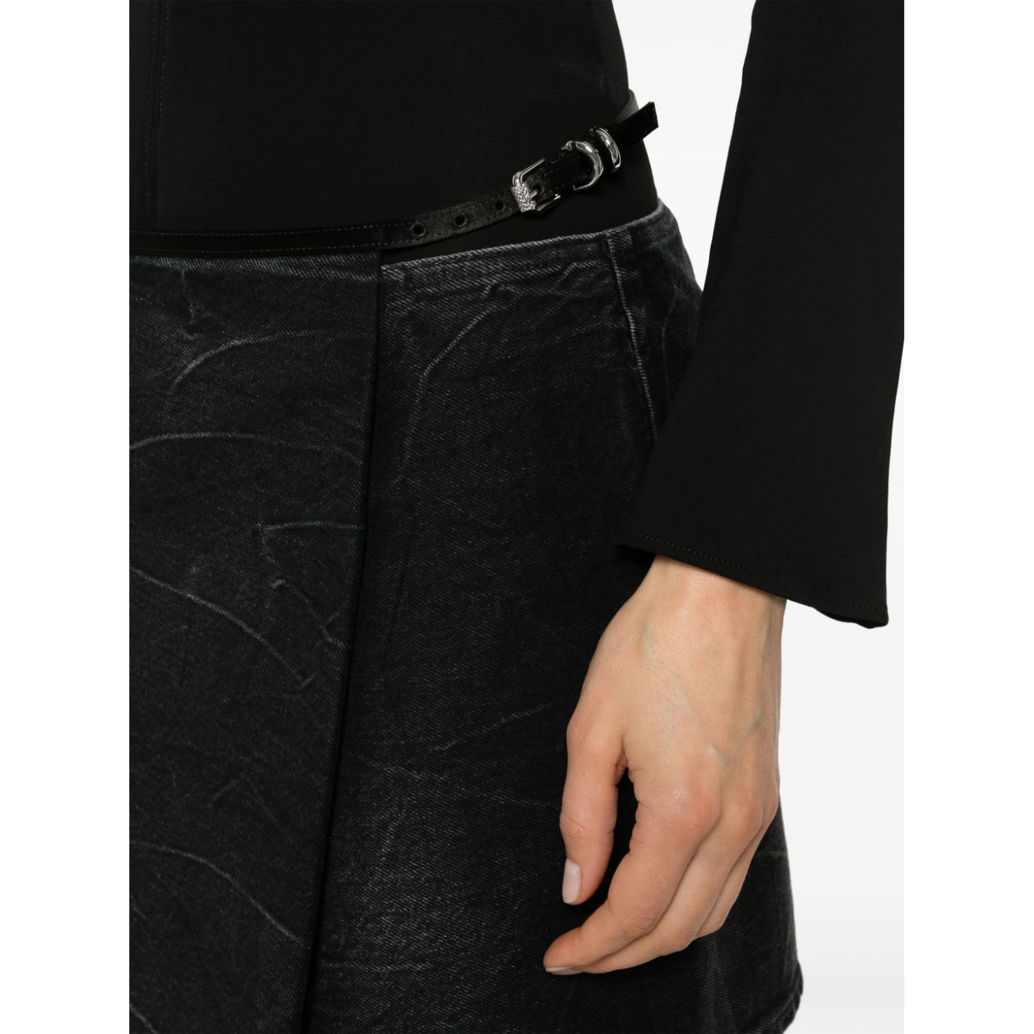 Voyou denim mini skirt