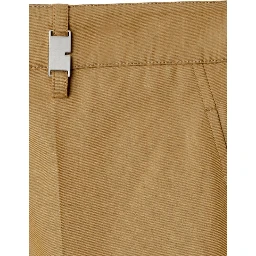 straight-leg cotton trousers