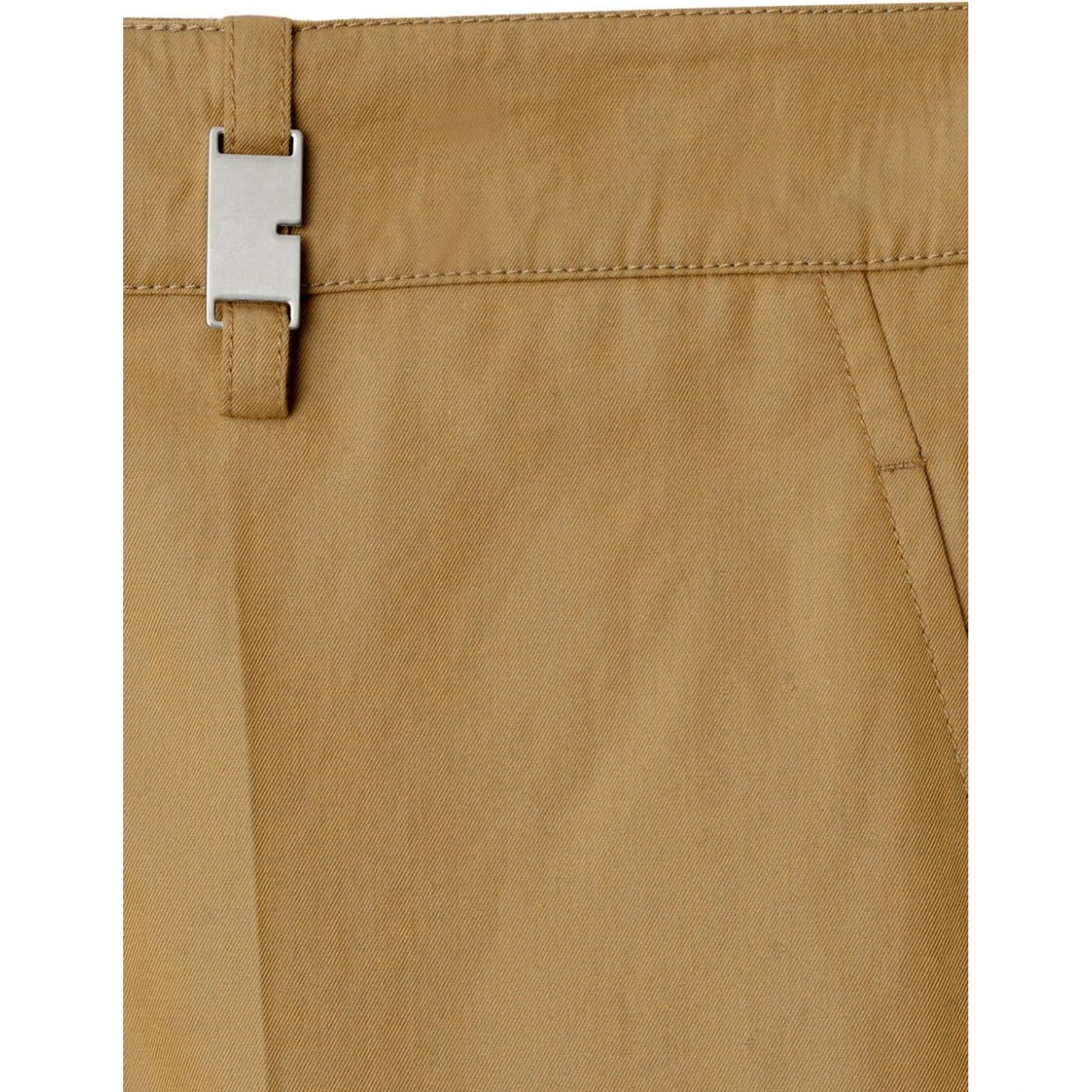 straight-leg cotton trousers