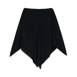 cape-design satin blouse