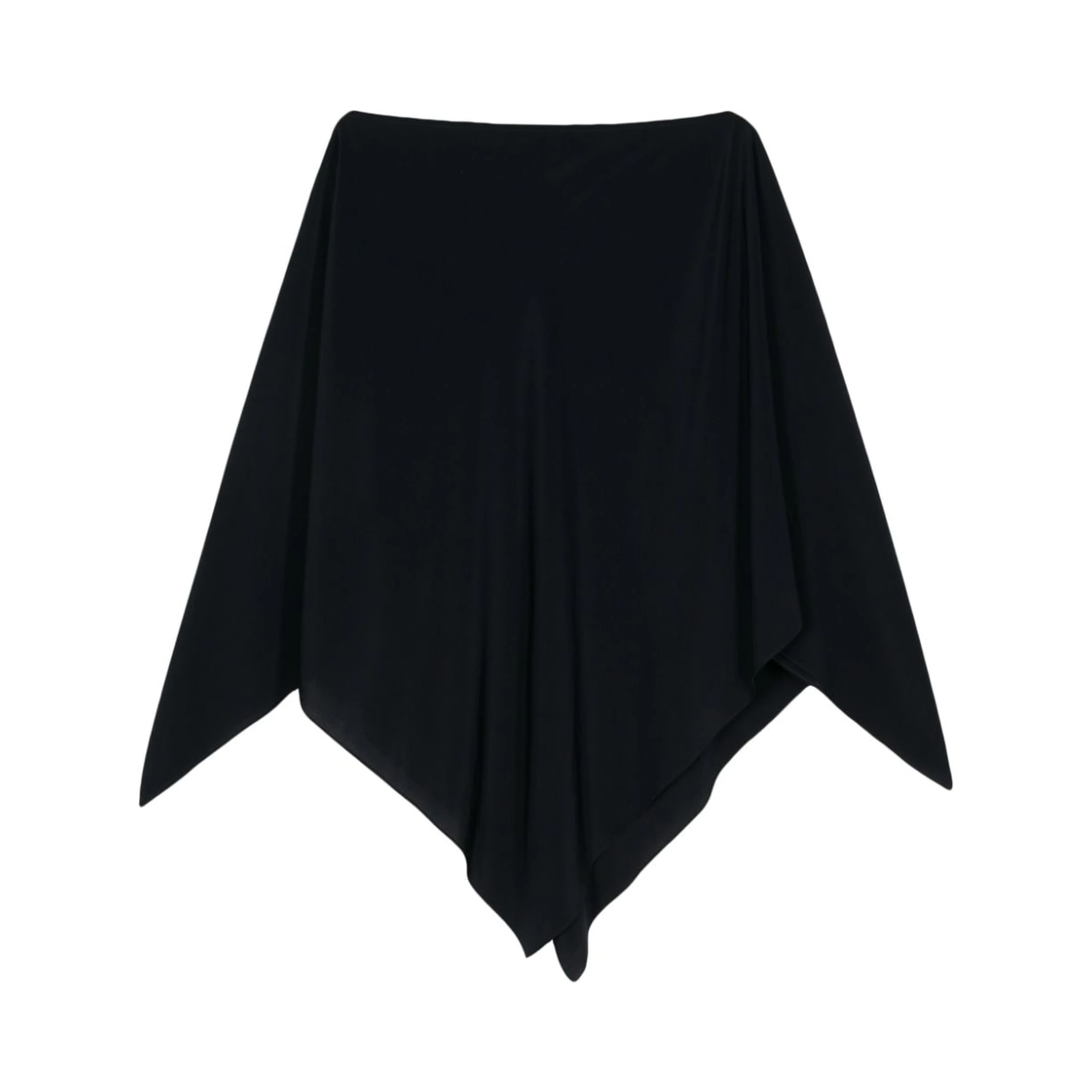 cape-design satin blouse