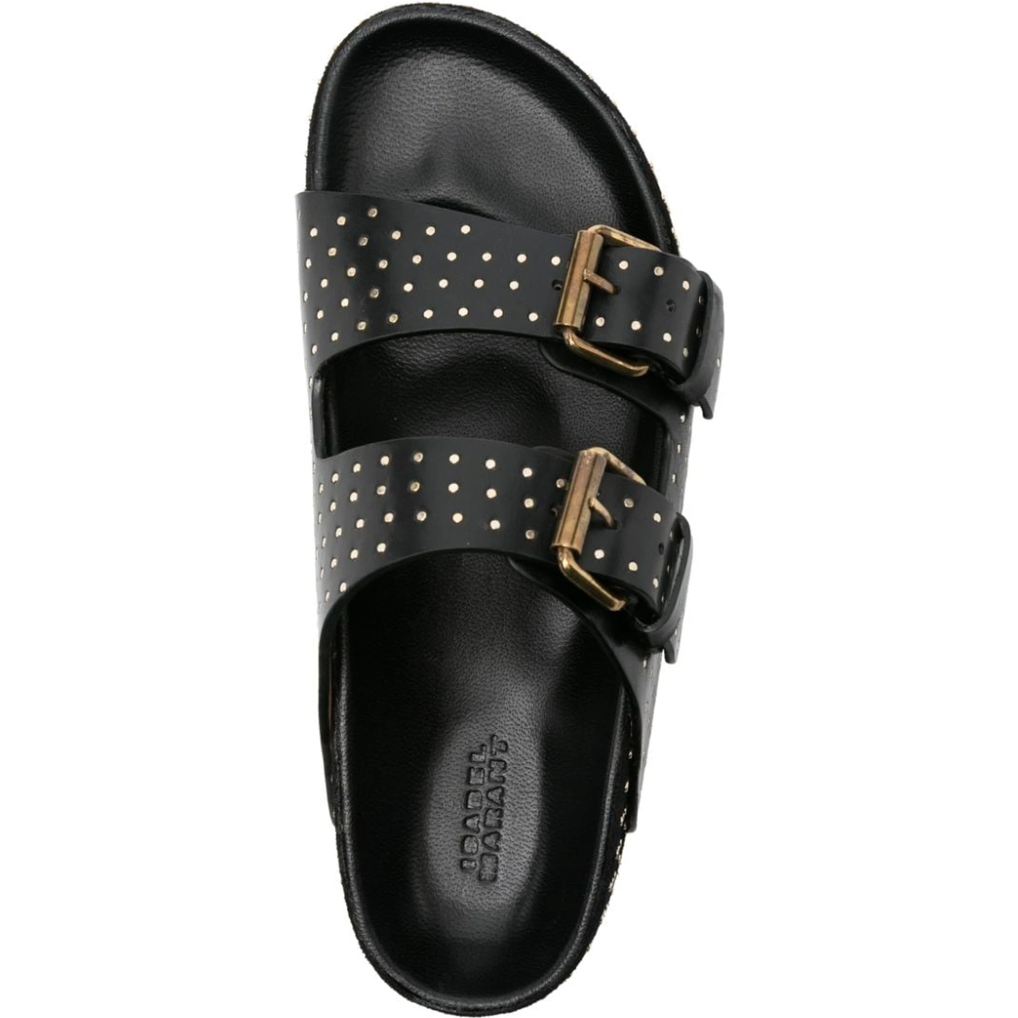 Women Lennyo Leather Sandals In Black