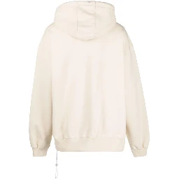 Logo-print Cotton Hoodie In White