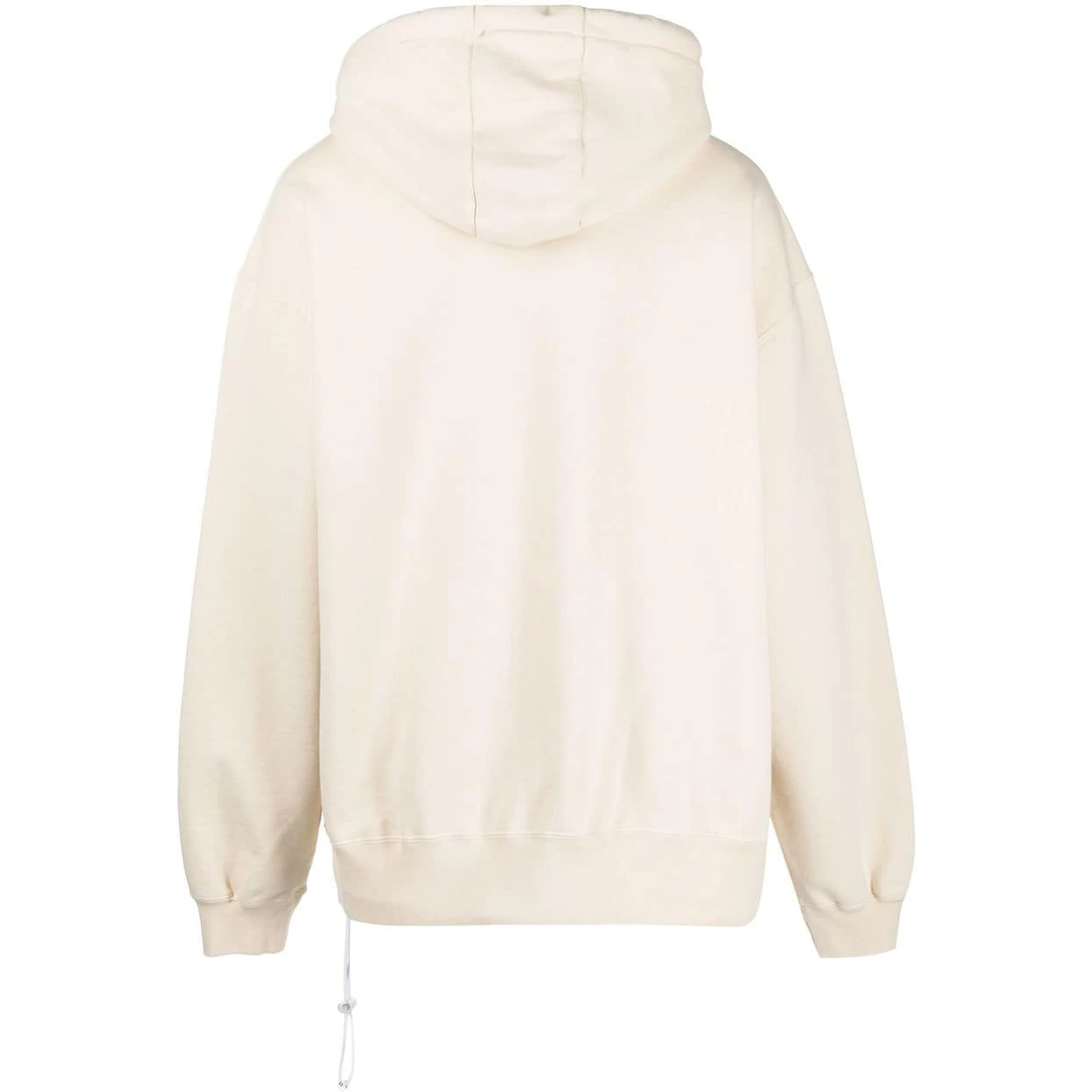 Logo-print Cotton Hoodie In White