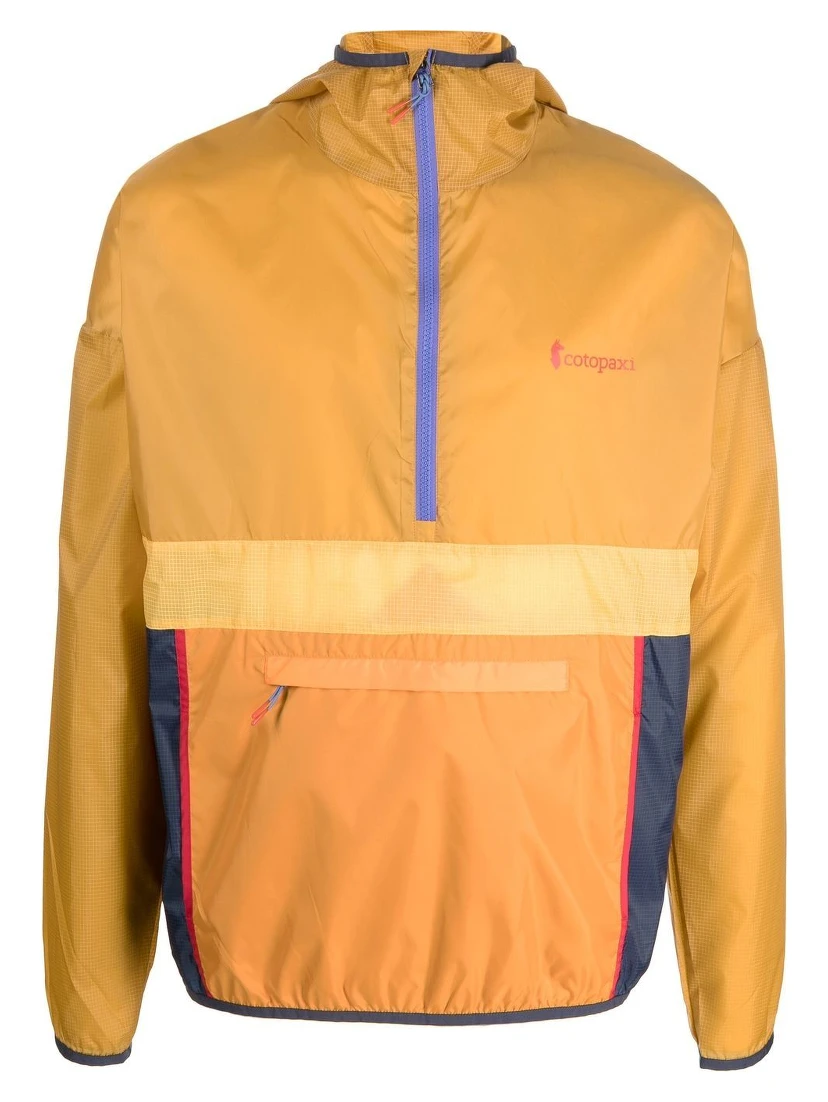 colour-block zip-up padded gilet