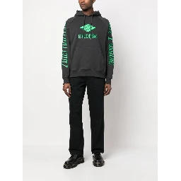 Racing Eco logo-embroidered hoodie