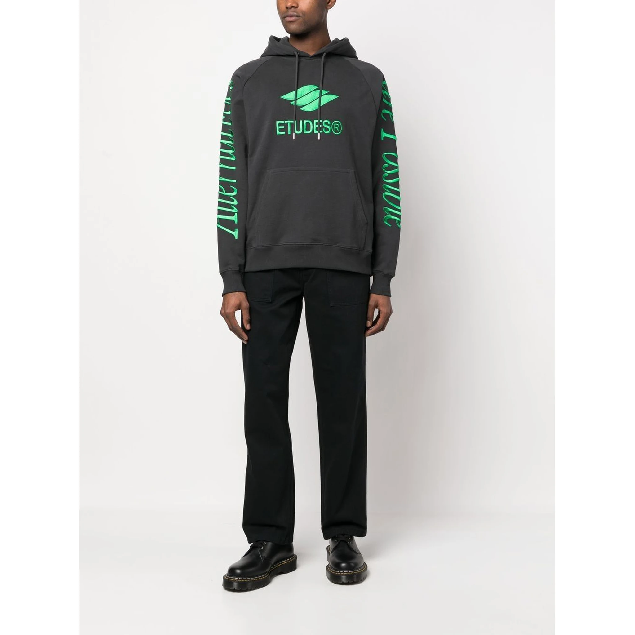 Racing Eco logo-embroidered hoodie