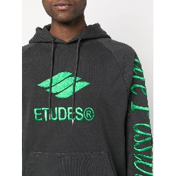 Racing Eco logo-embroidered hoodie