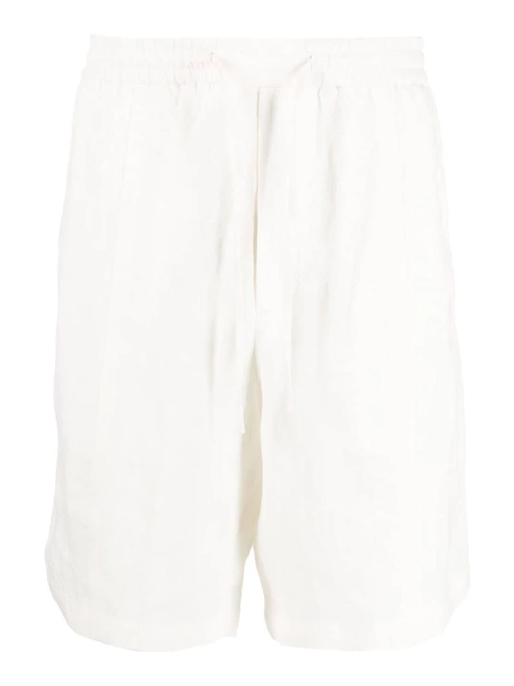 Drawstring-waist Cotton Shorts