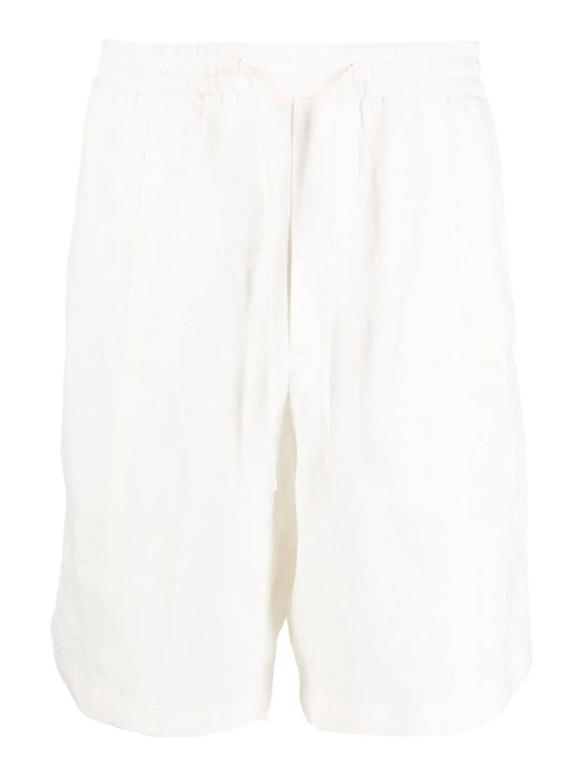 Drawstring-waist Cotton Shorts